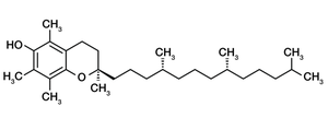 Structure of alpha-tocopherol (Vitamin E)