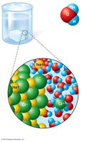 Dissociation of salt in water