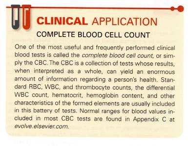 Clinical application: Complete blood cell count