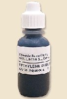 Methylene blue stain bottle