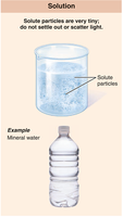 Solution example: mineral water
