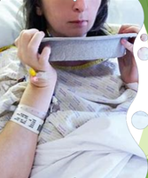 Patient experiencing nausea and vomiting