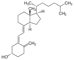 Chemical structure of Vitamin D3