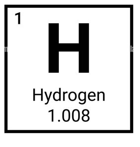Hydrogen element symbol