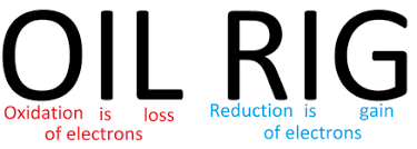 OIL RIG mnemonic for redox