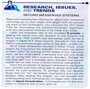 Research box on second-messenger systems in hormone action