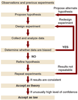 Flowchart of the scientific method