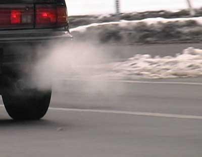 Car exhaust as a source of carbon monoxide