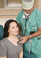 Auscultation of heart sounds