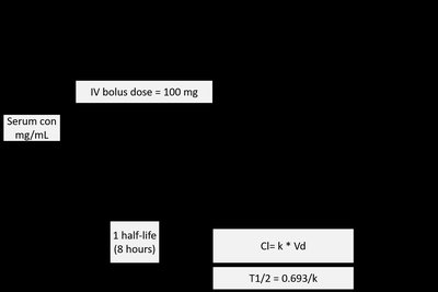 Steady state concentration graph