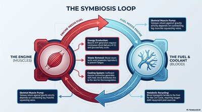 The Symbiosis Loop between Muscles and Blood