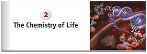 The Chemistry of Life chapter title and DNA illustration