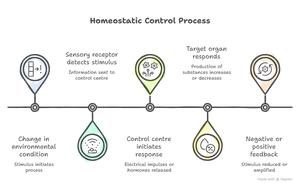 Diagram of the homeostatic control process