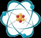 Atomic structure with nucleus and electron shells
