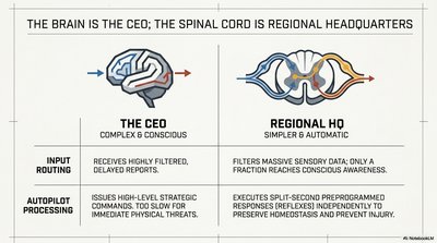 Brain vs. spinal cord: CEO and regional HQ analogy