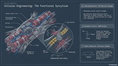 Cardiac muscle cell structure and intercalated discs