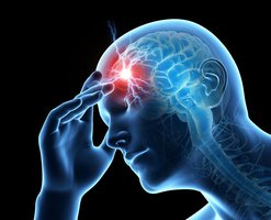 Person with headache as a sign of homeostatic imbalance