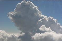 Clouds representing gaseous state