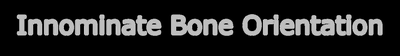 Innominate Bone Orientation
