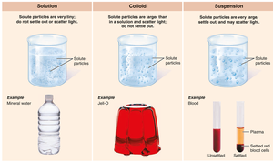 The three basic types of mixtures