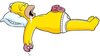Cartoon illustration of rest and digest response