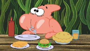 Cartoon of appetite and eating