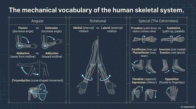 Diagram of joint movements