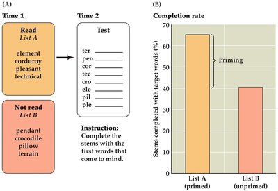 Priming experiment and results
