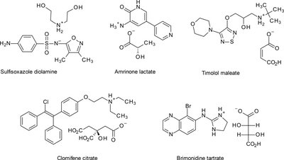 Examples of water-soluble organic salts