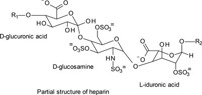 Partial structure of heparin
