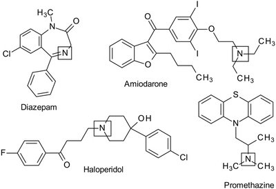 Basic drugs interacting with heparin