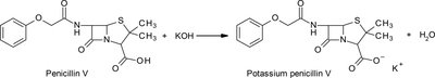 Penicillin V salt formation