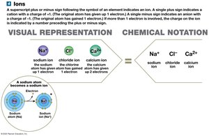 Chemical notation for ions