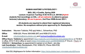 Course syllabus and instructor information