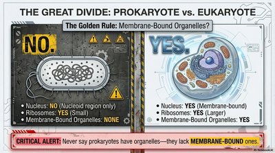 Prokaryote vs. eukaryote comparison