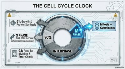 Cell cycle clock diagram