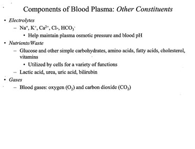 Other plasma constituents