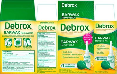 Debrox earwax removal kit