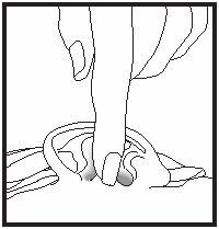 Pressing tragus after ear drops