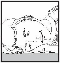 Remaining on side after ear drops