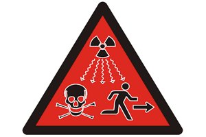 Radioactivity hazard symbol