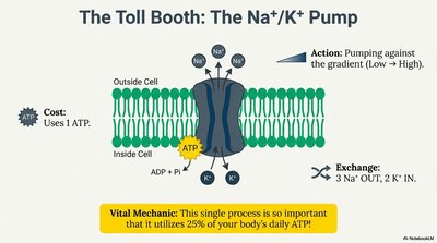Sodium-potassium pump mechanism