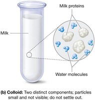 Milk as a colloid with suspended proteins