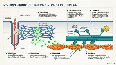 Excitation-contraction coupling in muscle