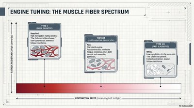 Muscle fiber types and their properties
