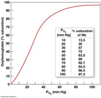 Oxygen-hemoglobin saturation curve