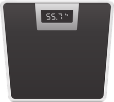 Scale representing dry weight measurement