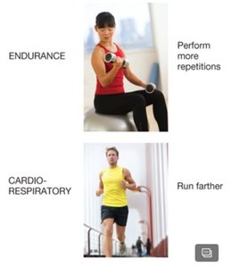 Examples of endurance and cardiorespiratory overload