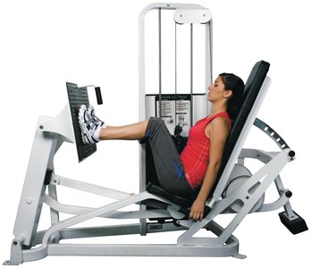 Leg press exercise targeting lower body muscles