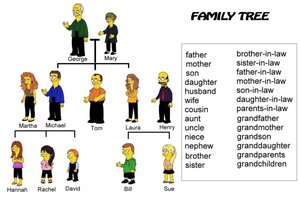 Family tree diagram illustrating vertical gene transfer